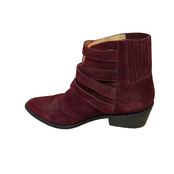Toga Pulla Suede Embroidered Western Bootie - Picture 5 of 7